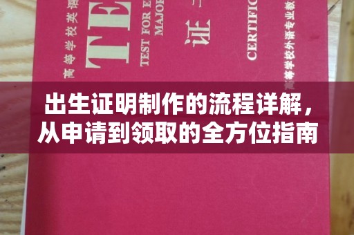 甘井子出生证明制作的流程详解，从申请到领取的全方位指南